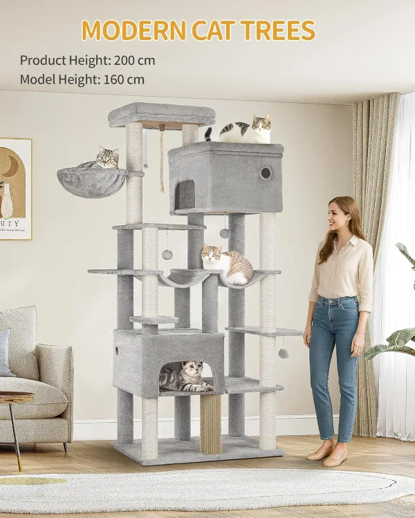 200cm XXL Kratzbaum — Kratzparadies für große Katzen & Maine Coon - Bild 5